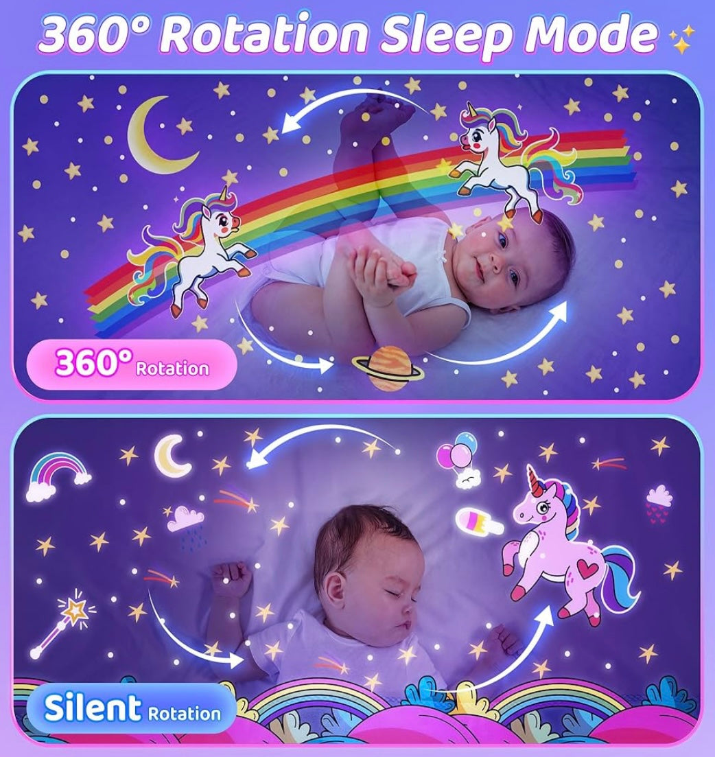 Bunny’s Carousel Night Light Projector – Soothing Sleep Light for Kids