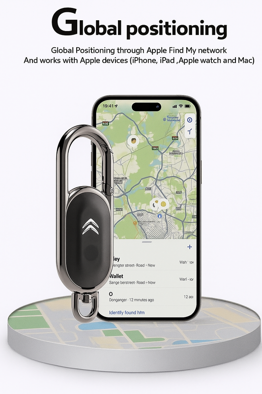 Lucky Tag Smart Finder for Apple iOS Compatible Anti-Lost Tracker with Alarm – GPS Support for Car, Keys, Bags, Luggage, Wallets